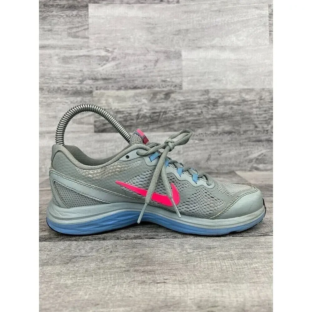 Nike Womens Dual Fusion Running Shoes - Size 6.5 Gray & Pink